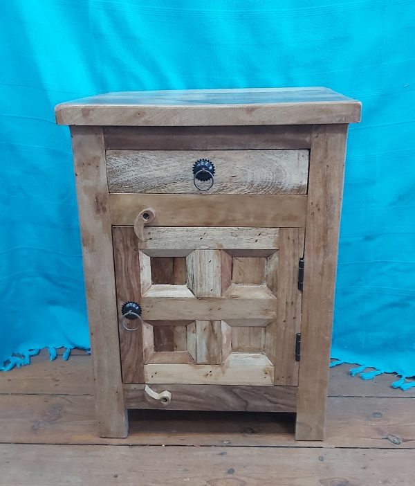 Indian Recycled Wood Bedside Cabinet