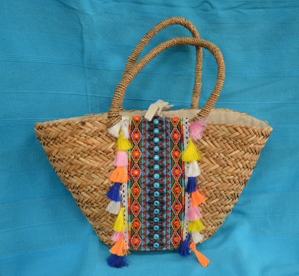 Sea Straw Beach Bag - fully lined