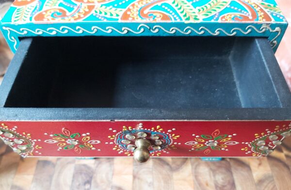 Indian Handpainted and decorated Jewellery Box