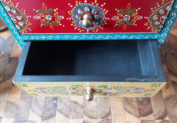 Indian Handpainted and decorated Jewellery Box