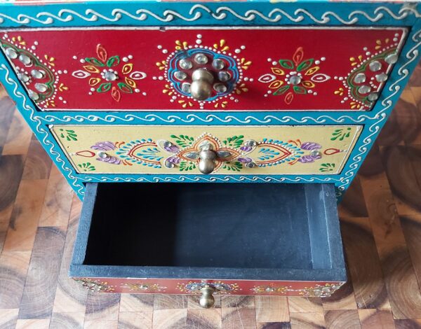 Indian Handpainted and decorated Jewellery Box