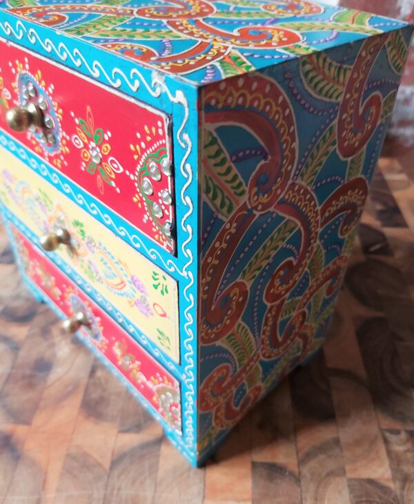 Indian Handpainted and decorated Jewellery Box