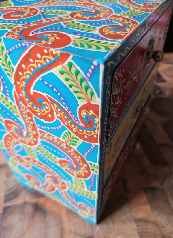 Indian Handpainted and decorated Jewellery Box