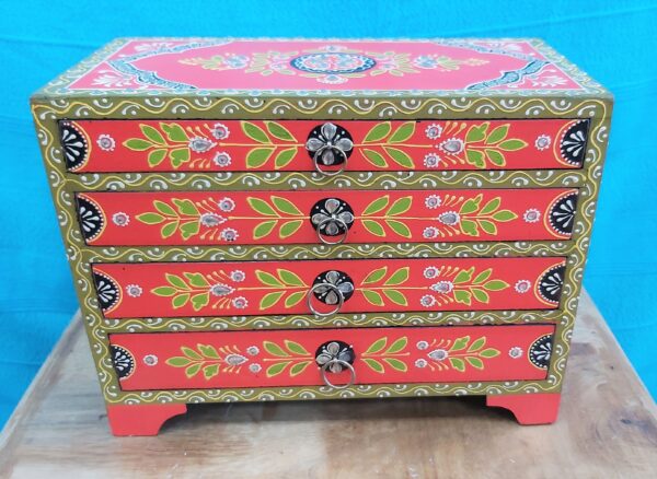 Indian Handpainted and decorated Jewellery Box
